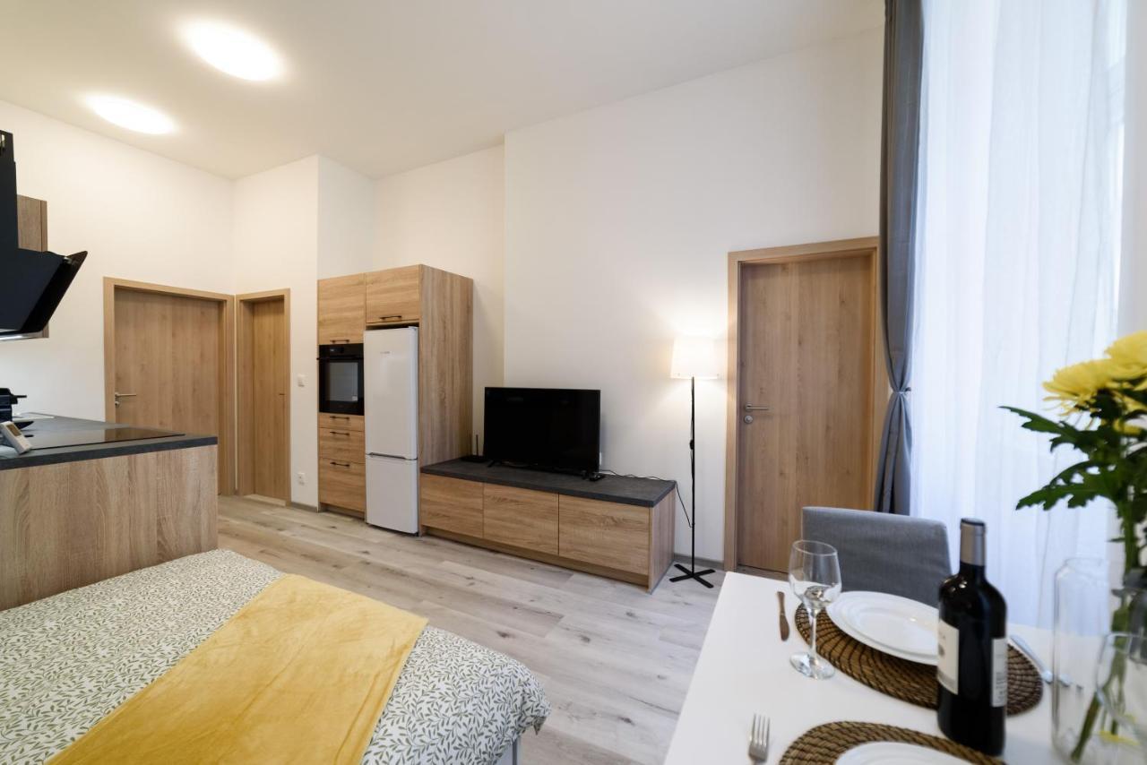 New Apartments Near Dancing House Praag Buitenkant foto